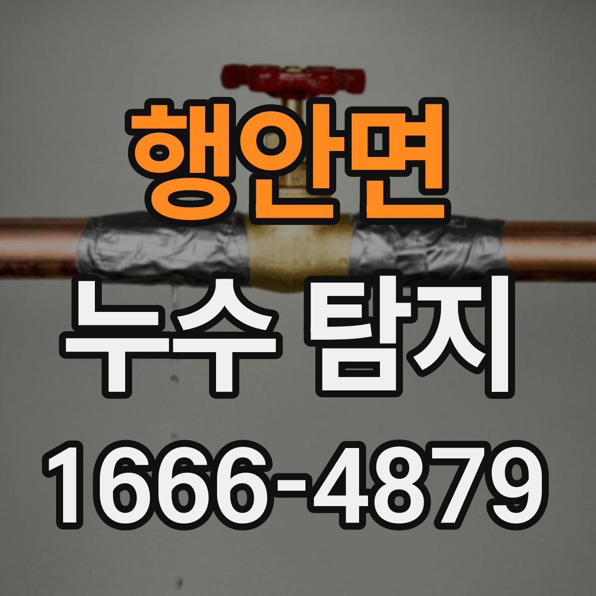 행안면 누수 탐지