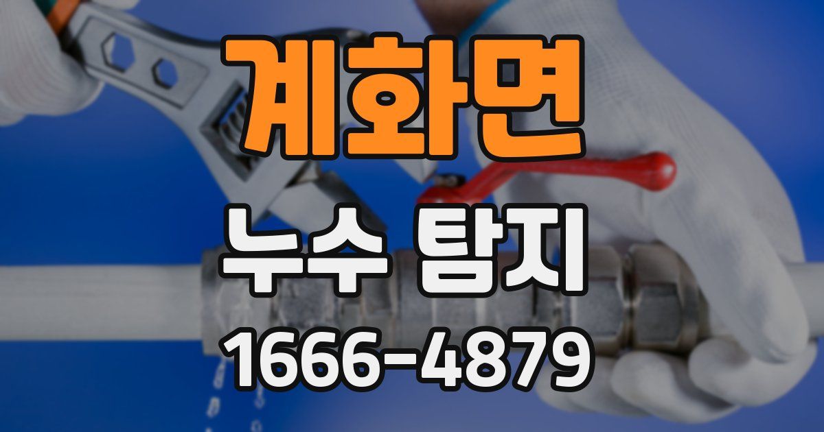 계화면 누수 탐지