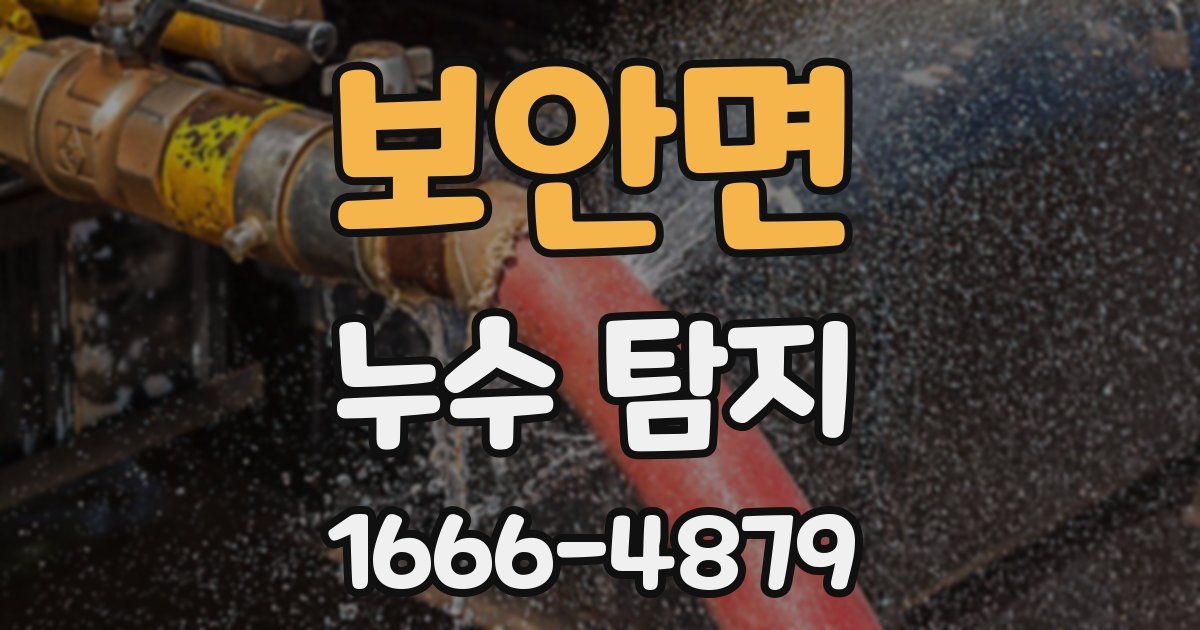 보안면 누수 탐지