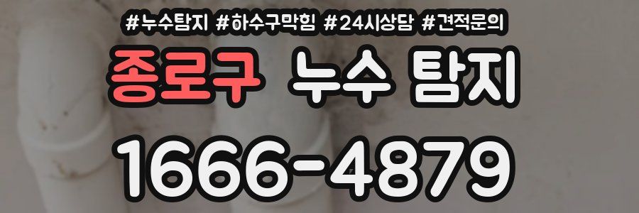 종로구 누수 탐지