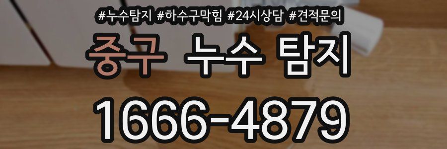 중구 누수 탐지