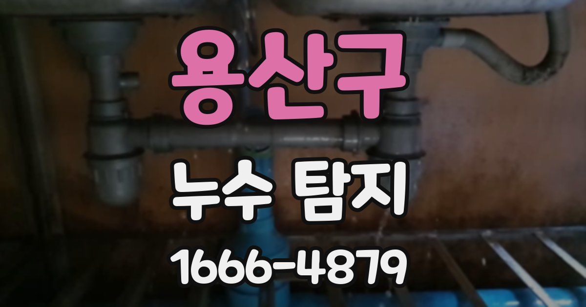용산구 누수 탐지