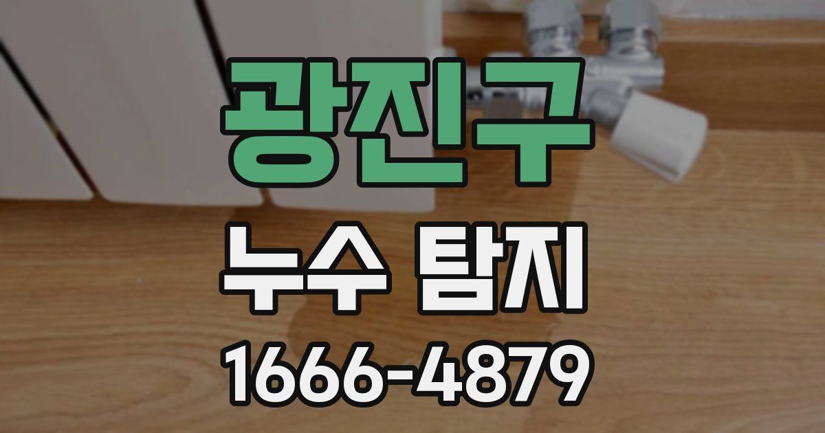 광진구 누수 탐지