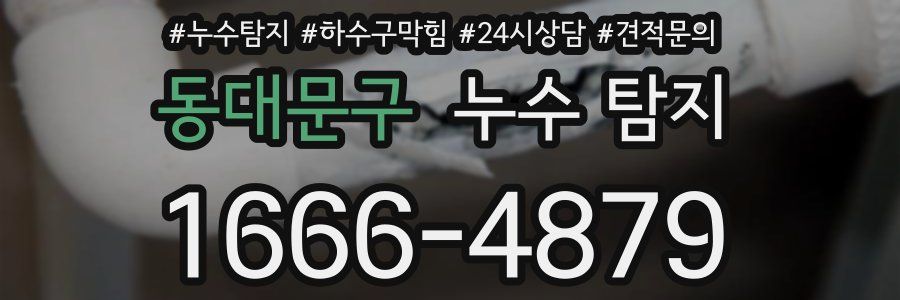 동대문구 누수 탐지