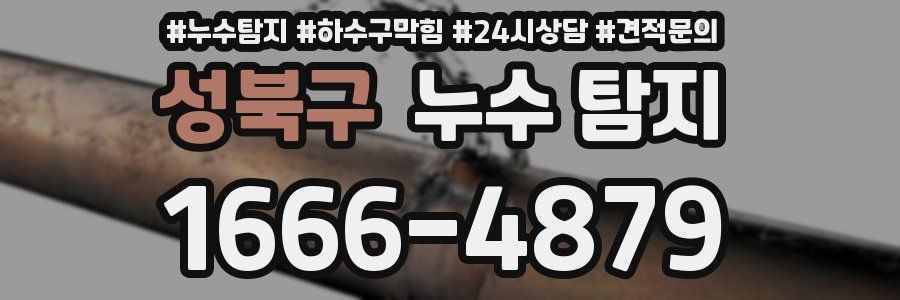 성북구 누수 탐지
