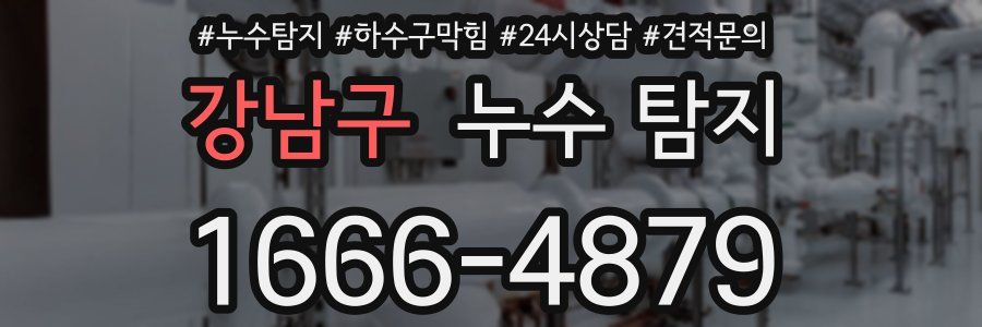 강남구 누수 탐지