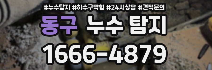 동구 누수 탐지