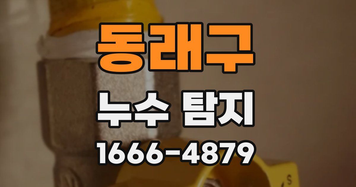 동래구 누수 탐지