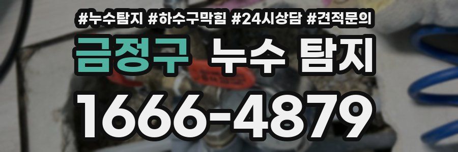 금정구 누수 탐지