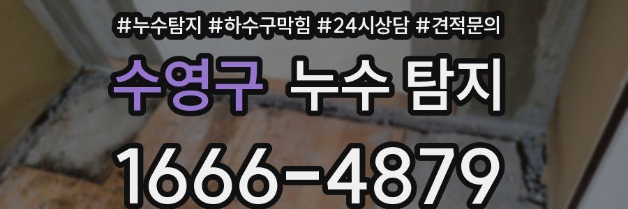 수영구 누수 탐지