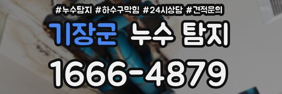 기장군 누수 탐지
