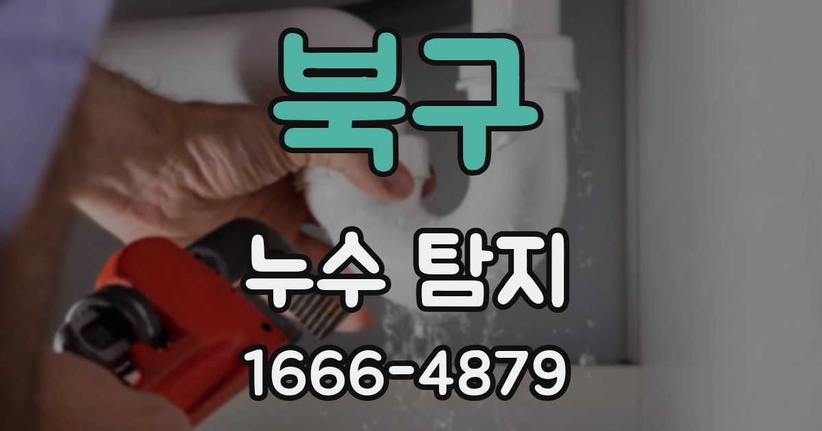 북구 누수 탐지
