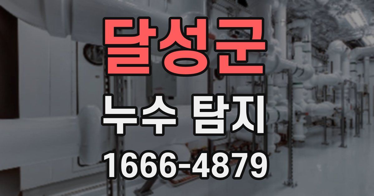 달성군 누수 탐지