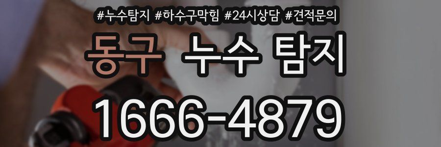 동구 누수 탐지