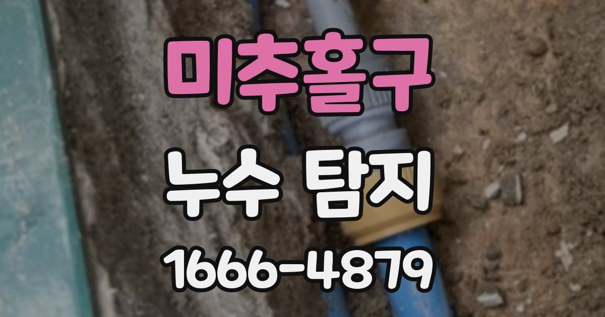 미추홀구 누수 탐지