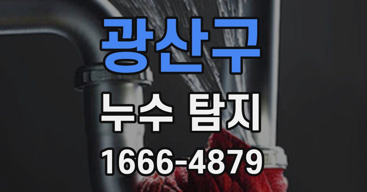 광산구 누수 탐지