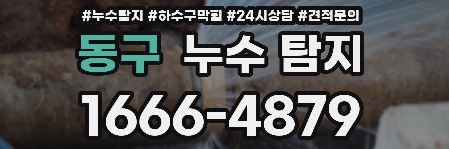 동구 누수 탐지