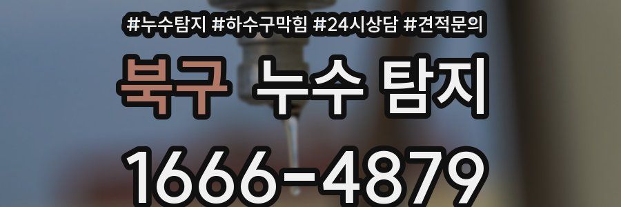 북구 누수 탐지