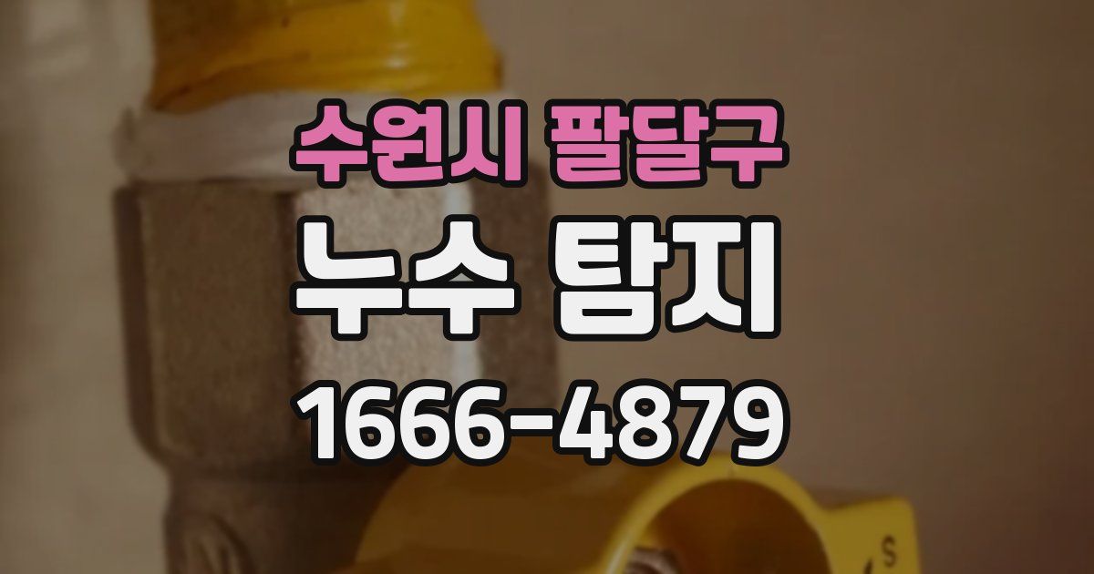 수원시 팔달구 누수 탐지
