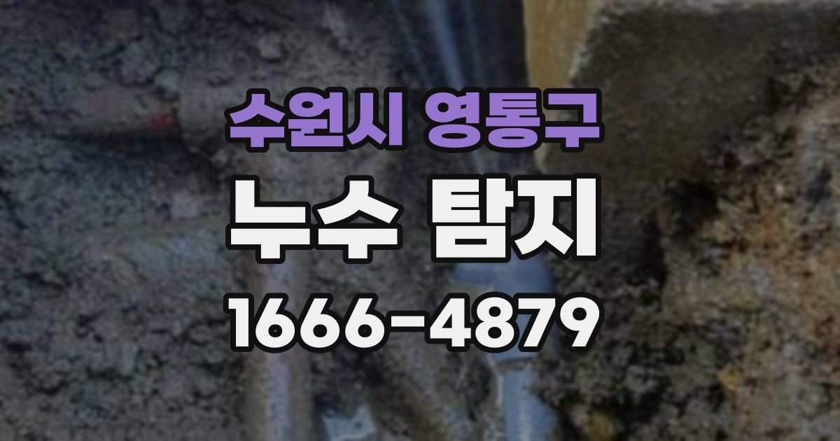 수원시 영통구 누수 탐지