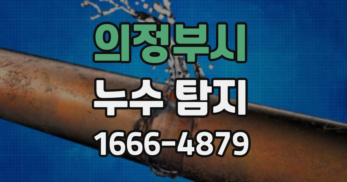 의정부시 누수 탐지