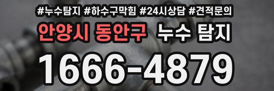 안양시 동안구 누수 탐지