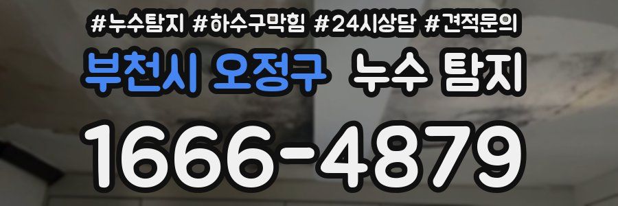 부천시 오정구 누수 탐지