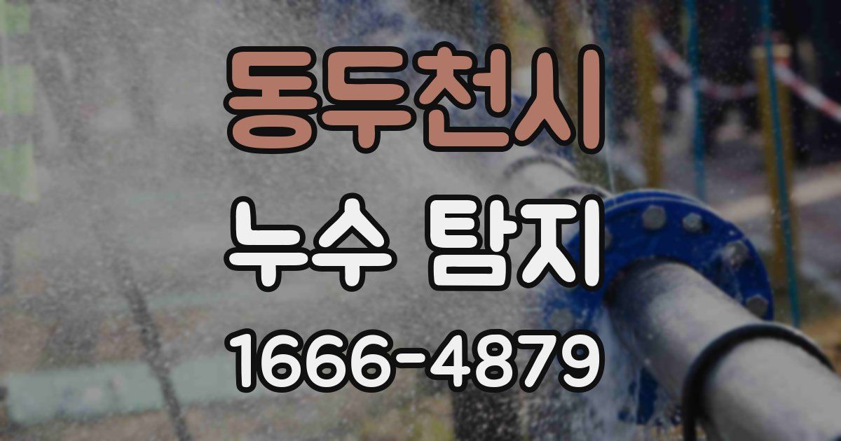 동두천시 누수 탐지