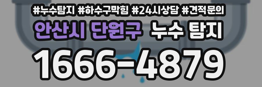 안산시 단원구 누수 탐지
