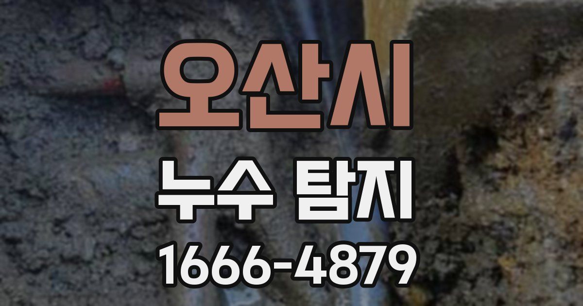 오산시 누수 탐지
