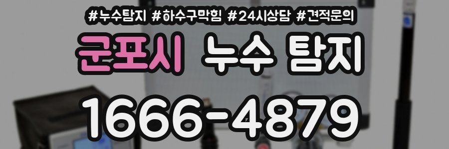 군포시 누수 탐지
