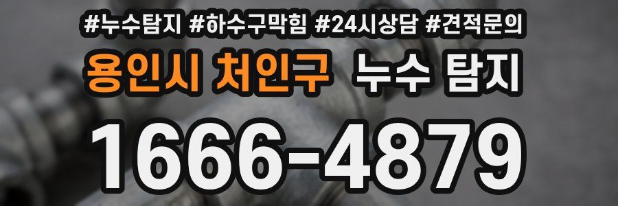 용인시 처인구 누수 탐지