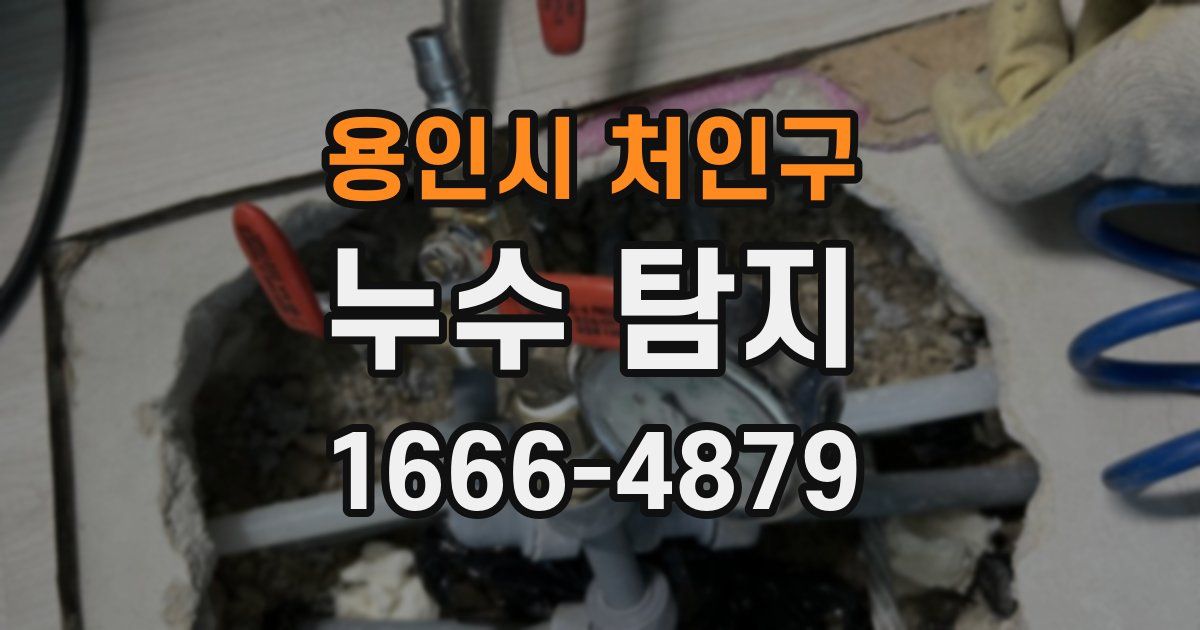 용인시 처인구 누수 탐지