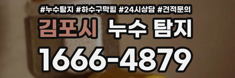 김포시 누수 탐지
