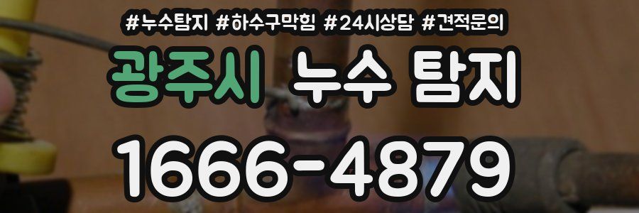 광주시 누수 탐지