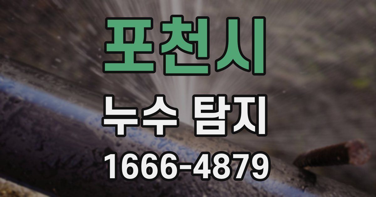 포천시 누수 탐지