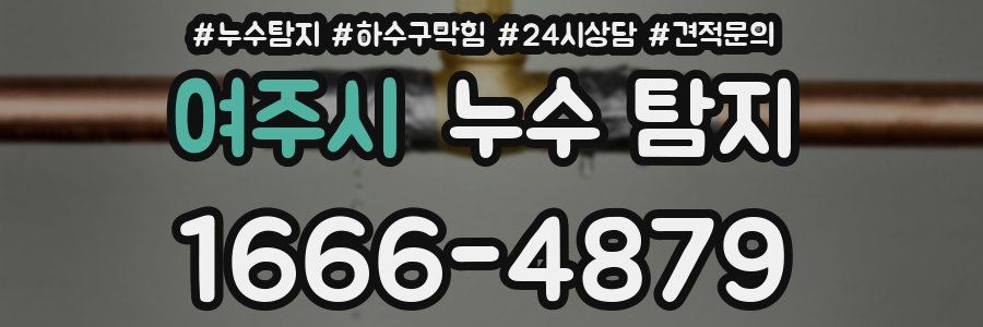 여주시 누수 탐지