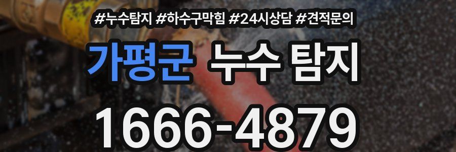 가평군 누수 탐지