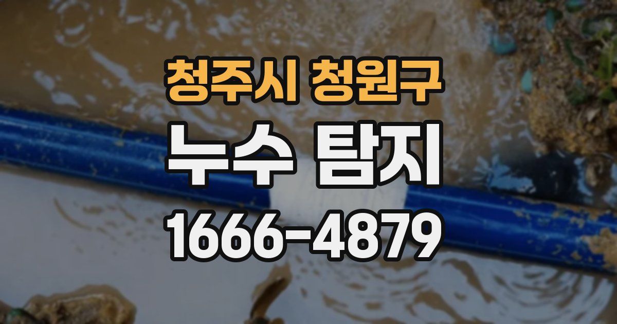 청주시 청원구 누수 탐지