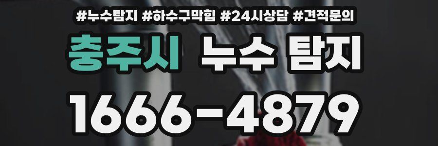 충주시 누수 탐지