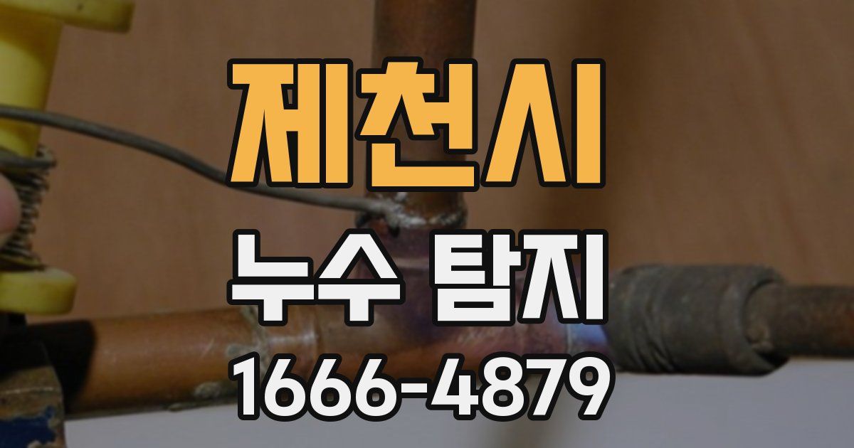 제천시 누수 탐지