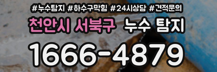 천안시 서북구 누수 탐지