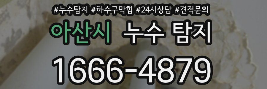 아산시 누수 탐지