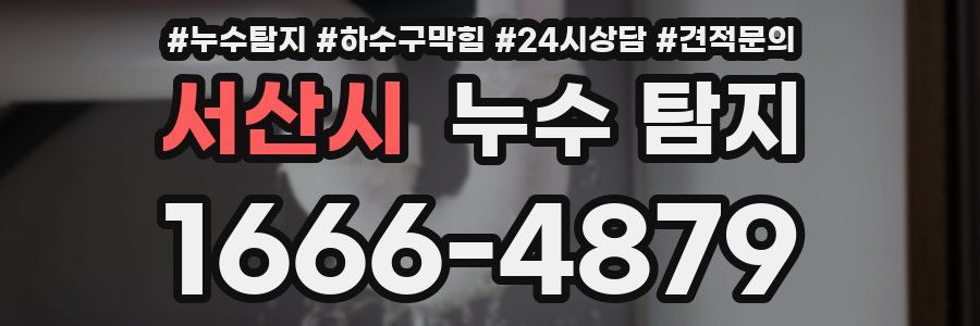 서산시 누수 탐지