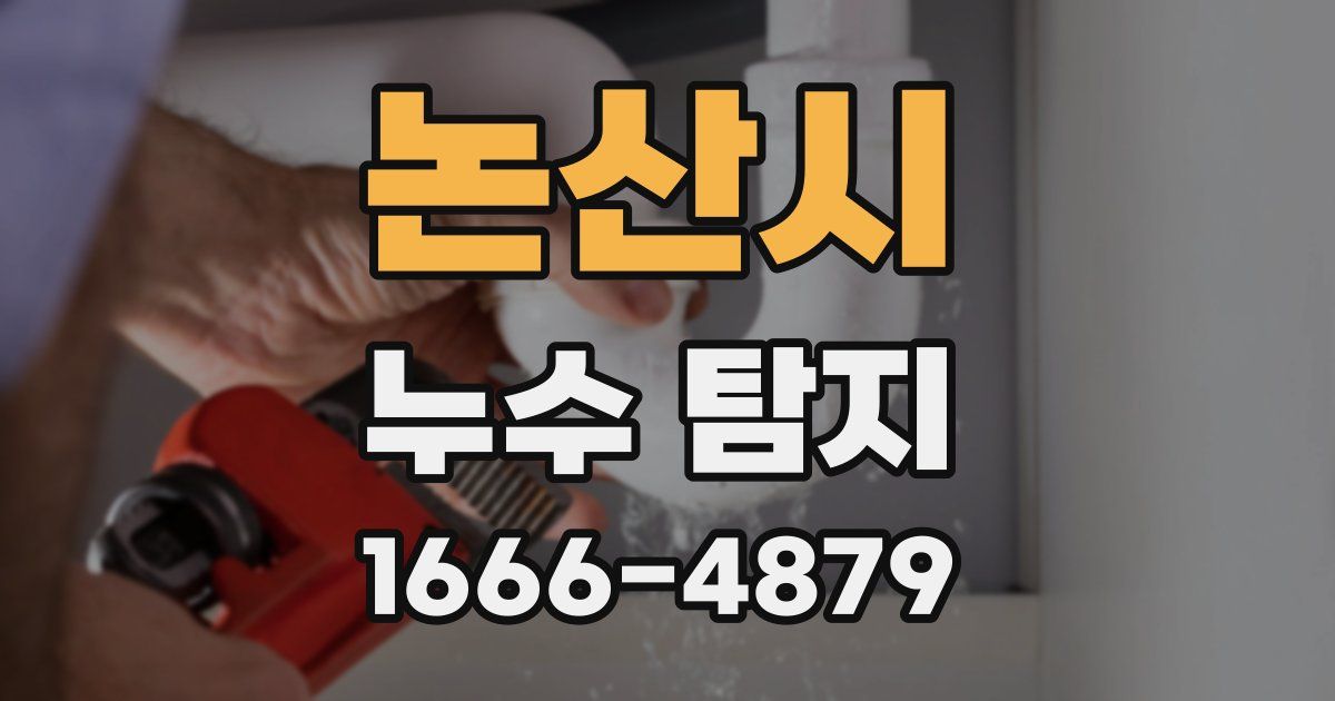 논산시 누수 탐지