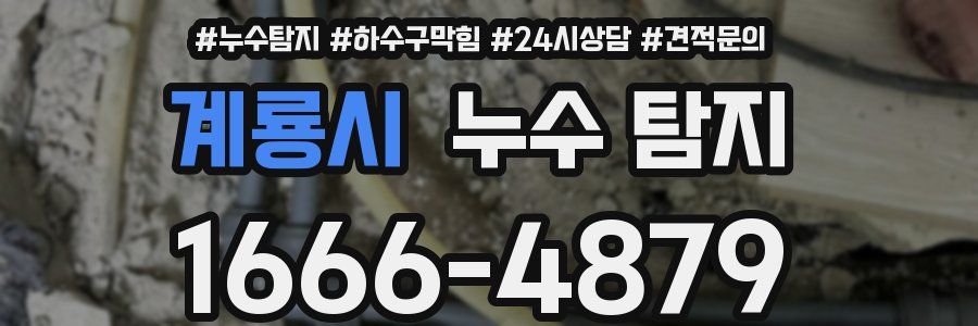 계룡시 누수 탐지