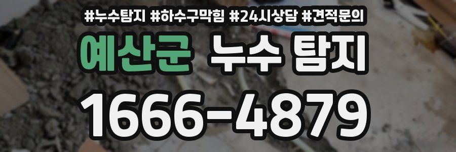 예산군 누수 탐지