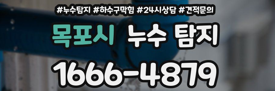 목포시 누수 탐지