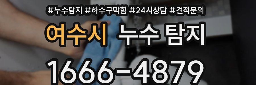 여수시 누수 탐지