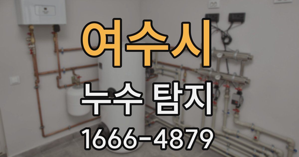 여수시 누수 탐지